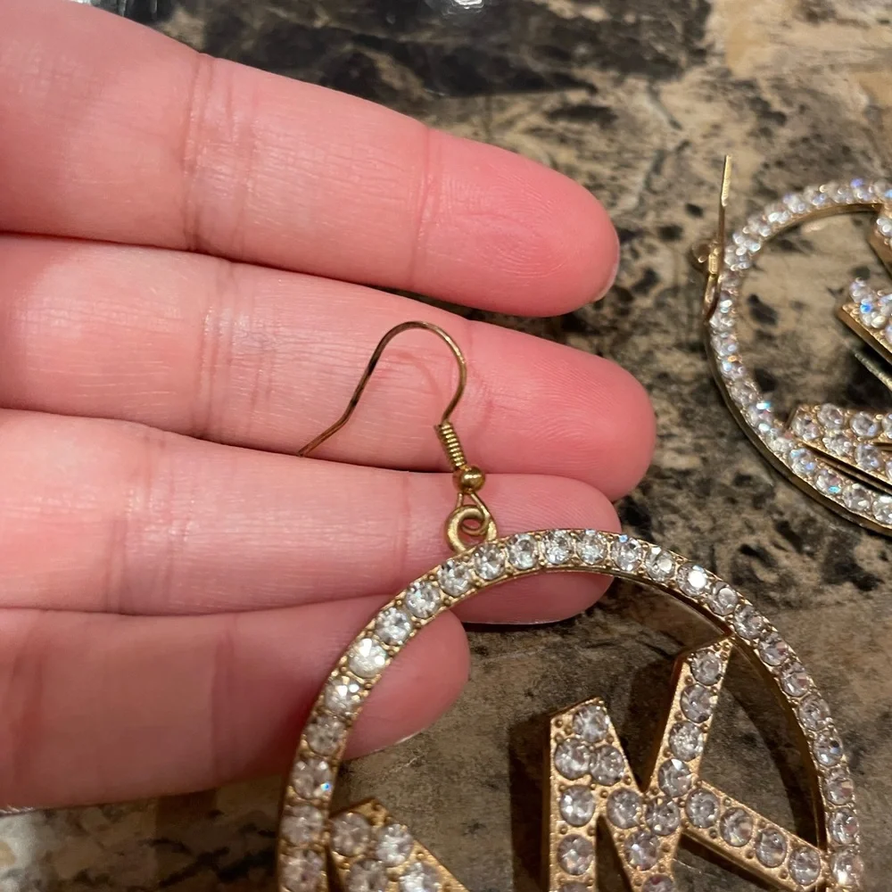 Michael Kors Bling Logo Earrings - Picture 6 of 7